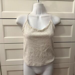 American Eagle Outfitters Cream Lace Cami